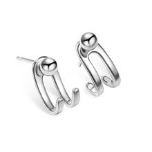 MloveAcc New Korea Earrings 100% Real 925 Sterling Silver Earrings for Women Hot Fashion Jewelry Gift Making 2024 - buy cheap