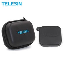 TELESIN Black Mini Portable Protective Bag + Lens Cover Cap Camera Case Carrying Storage Box for GoPro Hero 7 Hero 6 Hero 5 2024 - buy cheap
