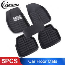 VEHEMO 5pcs car floor mats foot pad car carpet mats for the car Mats left hand drive tappetini auto universal Auto Interior 2024 - buy cheap