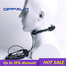 Finger PTT Throat Mic Covert Acoustic Tube Headset For Motorola Walkie Talkie P8268 P8260 P8200 XPR6550 XPR6300 DP3400 DP3600 2024 - buy cheap