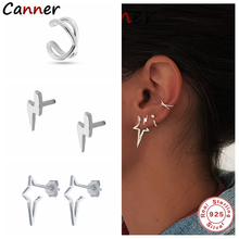 Pendientes de Cruz geométricos simples para mujer, aretes huecos de plata esterlina 925, Color dorado, regalo de joyería, novedad 2024 - compra barato