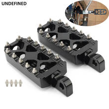 Motorcycle Pegs MX Offroad Wide Footpegs Bobber Chppoer Footrests Pedals For Harley Sportster XL883 Dyna FXDF Wide Glide Softail 2024 - buy cheap