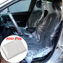 NEW 100pcs universal car disposable PE plastic soft seat cover waterproof car repair protective cover 2024 - compre barato