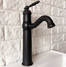 Bathroom Faucet Black Oil Rubbed Bronze Finish Basin Sink Faucet Single Handle Water Taps Water Mixer Tap tnf367 2024 - buy cheap