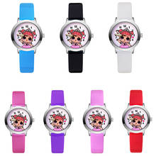 LOL surprise dolls Original Children's Watches Kids Student Quartz leather Wrist Watch Clcok action toys figure girl's gift 2024 - buy cheap