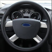 Pegatinas decorativas para volante de coche, 4 piezas, para Ford Focus 2 MK2 2005-2011/KUGA 08-12/ C-MAX 2007-10, accesorios para automóviles 2024 - compra barato