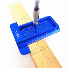 Régua da liga de alumínio TS-3 carpintaria scribe Polegada buraco scribing régua t-tipo woodworking scribe calibre ferramenta de medição 2024 - compre barato