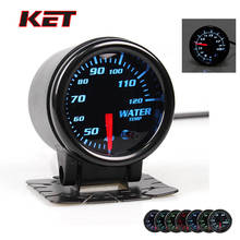 KET 2" 52mm 7 Color LED Smoke Face Fahrenheit Celsius Water Temp gauge Temperature Meter With Sensor Car meter Gauge 2024 - buy cheap