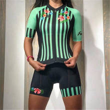 Conjunto de macacão feminino para ciclismo pro frenei, vestuário de triatlo para mulheres 2024 - compre barato