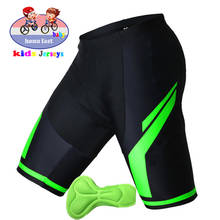 Calça para ciclismo infantil, respirável, acolchoada, calção de bicicleta para meninos, mountain bike, novo, 2021 2024 - compre barato