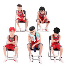 Figuras de acción del Anime Slam Dunk, juguetes de modelos en PVC de 9-11cm, Hanamichi, Sakuragi, Rukawa, kaade, Akagi, Takenori, Miyagi, Ryota, 5 unids/set por juego 2024 - compra barato