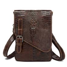 MVA Men's Shoulder Bag Male Genuine Leather bag Crocodile-pattern Crossboday Handbags Messenger Bag Leather Satchel 2024 - buy cheap