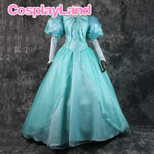 Princess Ariel Cosplay Costume Halloween Fancy Dress Mermaid Women Dress Custom Made Sequins Lace Up Gown Suit 2024 - buy cheap