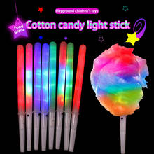 Colorful Glowing Luminous Marshmallow Cone Stick Cotton Candy Light Cones Party Favors Halloween Christmas Supply Flashing Color 2024 - buy cheap