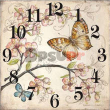 Dpsupr 5D Diamond Painting Kit With Clock Mechanism Cross stitch Full Square Round Diamond Embroidery Butterfly Mosaic Home G124 2024 - buy cheap