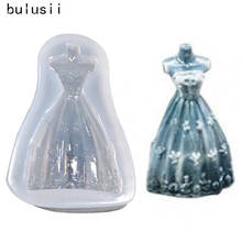 1PC  Handmade Wedding Dress DIY Epoxy Resin Mold Princess Skirt Resin Pendant Mold Ea 2024 - buy cheap