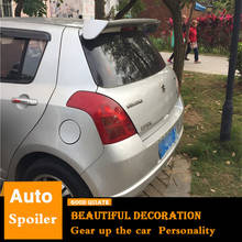 Spoiler traseiro para suzuki swift sport abs, asa traseira, spoiler, cor preta, 2005/08/09/2015 2024 - compre barato