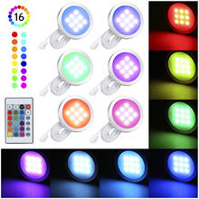 Luzes led rgb para armários, 10w, super iluminação por controle remoto sem fio, luz noturna dimerizável para closet, quarto, cozinha