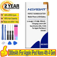 100% Original HSABAT 380mAh 616-0407 Battery For iPod Nano 4th 4 Gen 2024 - buy cheap