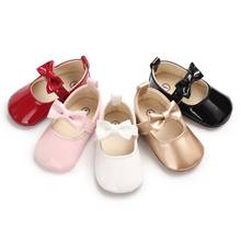 New Baby Girls Bowknot Gold Red Pink Black Anti-Slip Casual Sneakers Toddler Soft Soled Princess Walking Shoes 2024 - buy cheap
