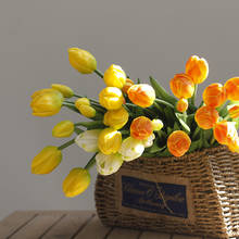 5 tamanhos flores artificiais de alta qualidade toque real de múltiplas cores para vaso, flores decorativas 2024 - compre barato