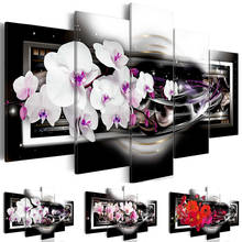 5 Pieces Mangnolia Flower Orchid Diy diamond Painting Full puzzle Square/Round Drill mosaic diamond embroidery Wall Art ML185 2024 - buy cheap