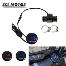 SCL MOTOS 22mm Motorcycle Water Temperature KOSO Temperature Gauge Digital LED with Sensor Adapter For XMAX250 300 NMAX CB 400 2024 - buy cheap