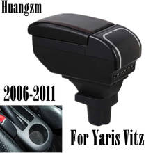 Reposabrazos de coche, caja de almacenamiento para Toyota Yaris Vitz 2006-2011, consola central Hatchback, con reposabrazos, 9 USB, 2007, 2008, 2009, 2010 2024 - compra barato