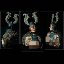 70mm fêmea soldado valquíria resina busto kit 1/10 escala de montagem modelo figura kit resina busto incolor auto-montado brinquedo 2024 - compre barato