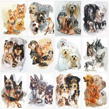 AZQSD Diamond Painting 5d Dog Cross Stitch Rhinestones Diamond Embroidery Animal Wall Art Needlework Gift Handicrafts Home Decor 2024 - buy cheap