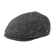 VOBOOM Ivy Cap Herringbone Flat Caps 50% Wool Tweed White Dot Gray Cabbie hat Newsboy caps Driving Hats 2024 - buy cheap