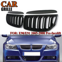 Grade frontal de substituição para bmw, para bmw e90, 3 séries e91, 2004-2012, preto fosco 2024 - compre barato