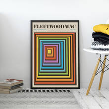 Fleetwood Mac Music Poster Band Gig Vintage Colorful Canvas Painting Retro Wall Pictures for Living Room Home Decor Frame 2024 - buy cheap
