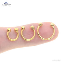 Starose 3pcs Tragus Piercing Labret Rings Nose Piercing Helix Ear Piercing Nariz Fake Nose Ring Cuff Earrings Pircing Jewelry 2024 - buy cheap
