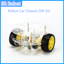 1Set 2WD Mini Round Double-Deck Smart Robot Car Chassis DIY Kit For Arduino RC Robot Toys Children Gifts 2024 - buy cheap
