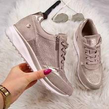 Autumn New Women's Wedges Sneakers Vulcanize Shoes Sequins Shake Shoes Fashion Girls Sport Shoes Women Casual Shoes Large Size 2024 - buy cheap