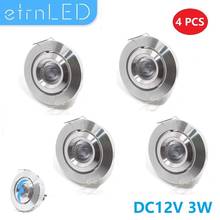 etrnLED 4PCS Mini Ceiling Spot Light 12V Tiltable Angle Adjustable Dimmable Recessed Downlights COB Interior LED Spotlights 3W 2024 - buy cheap