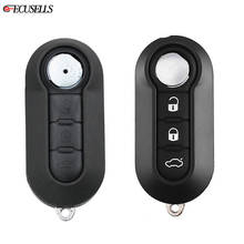 Folding Flip 3 Button Remote Car Key Shell Case SIP22 Uncut Blade For Fiat 500 Panda Punto Bravo Ducato Stilo 2024 - buy cheap