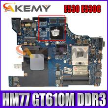 Материнская плата Akemy QILE2 LA-8133P для ноутбука Lenovo ThinkPad E530, E530C, PGA989, HM77, GT610M, DDR3, 100% протестирована 2024 - купить недорого