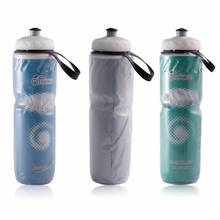 Botella de agua portátil de 710ml para exteriores, accesorio aislado para bicicleta, deporte, ciclismo 2024 - compra barato