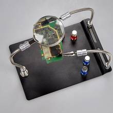 Magnetic Circuit  Board Holder Helping Hands Soldering Third Hand with Magnifier 2024 - buy cheap