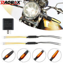 Motorcycle LED Turn Signal Indicator Load Resistor Decoder & 2-Pin Unit Adjustable Flasher Relay 12V Motorbike Accessories 2024 - buy cheap