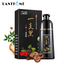 500ML Black Hair Color Shampoo Semi-permanent Hair Dye Cream Natural Gray Root Cover Up 5 Minites Grey White Fast Become Black 2024 - buy cheap