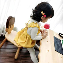 Baby Chair Children Stool Back Chair Fun Solid Wood Bench Childlike Natural Children's Room Cartoon Friendly Ice Cream Design 2024 - buy cheap