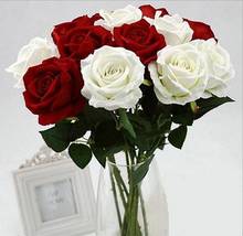 DIY Красивые розы шелковые искусственные цветы свадебное украшение Роза Флорес искусственные цветы 2024 - купить недорого