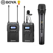 BOYA-Sistema de micrófono inalámbrico BY-WM8, accesorio de 48 canales, omnidireccional, Lavalier, UHF, doble canal, para videocámaras DSLR 2024 - compra barato