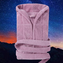 Winter Cotton Women's Towel Fleece Bathrobes Homewear Terry Bathrobe Solid Color Plus Size Home Robe for Women Bridesmaid Robes 2024 - buy cheap