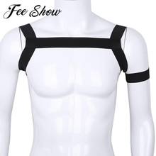 FEESHOW мужское женское нижнее белье эластичный плечевой бандаж для поддержки мышц БДСМ мужской ремень на плечо 2024 - купить недорого