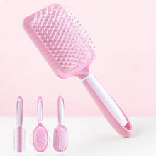 Cepillo de pelo para mujer peine para masaje con bolsa de aire nailon mujeres mojado rizado desenredar cepillo de pelo para salón herramientas de estilo de peluquería 3 Size Pink 2024 - compra barato