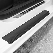 Universal Black Protector Sill Scuff Cover Car Door Plate Sticker for Toyota Camry Highlander RAV4 Crown Reiz Corolla Vios Yaris 2024 - buy cheap